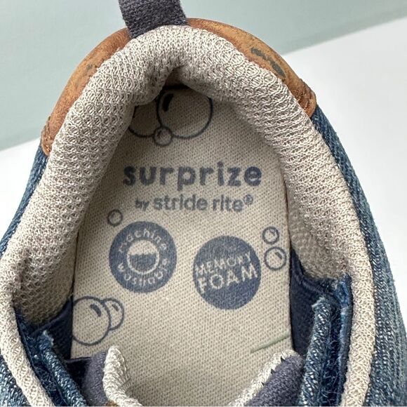 Stride Rite Surprize Cutler Boys 10 denim with tan accents - Picture 8 of 8